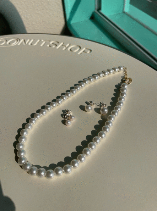 freshwater pearl earring (담수진주)